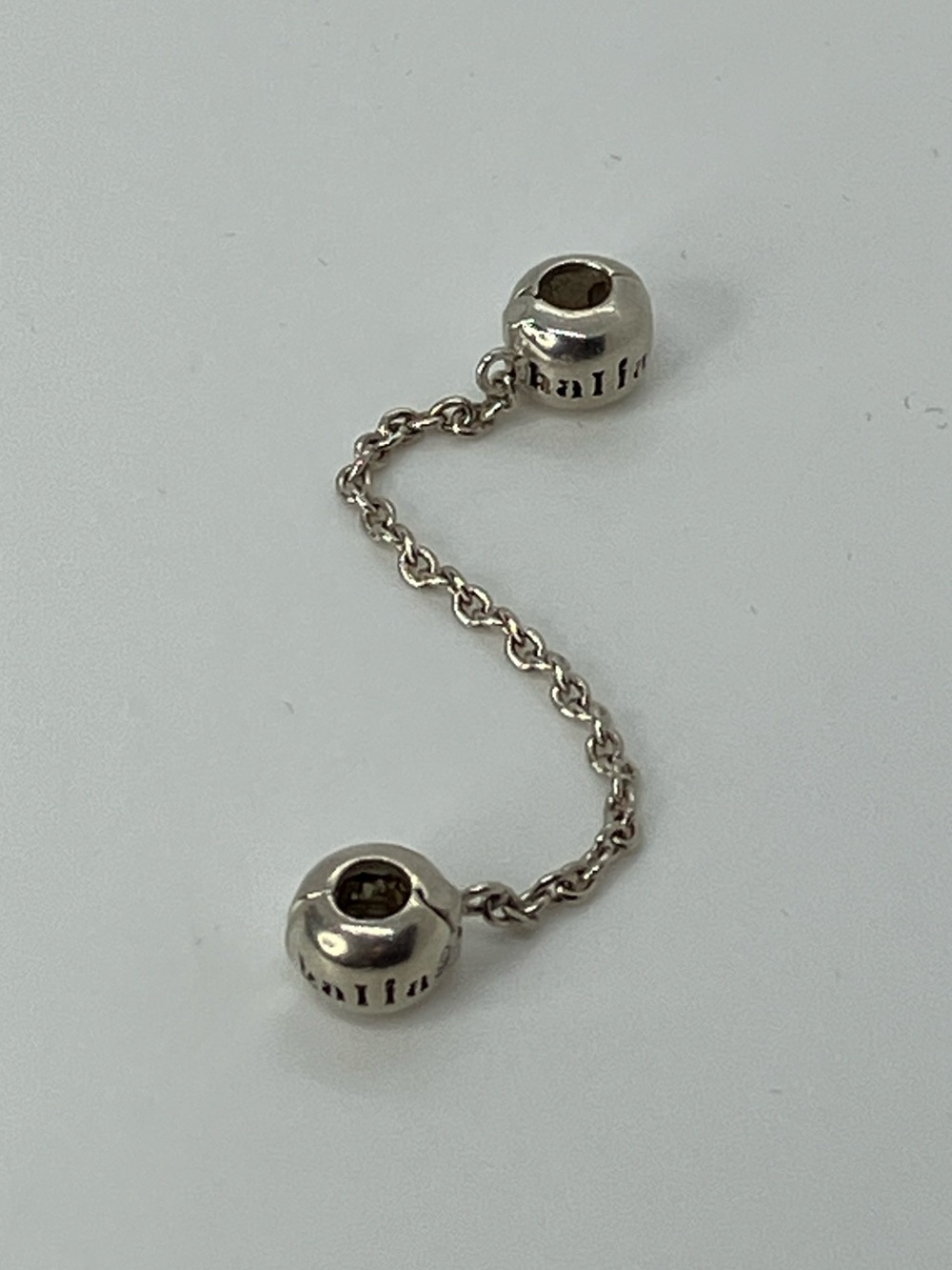 Halia 925 Sterling Silver Safety Chain Clip Charm